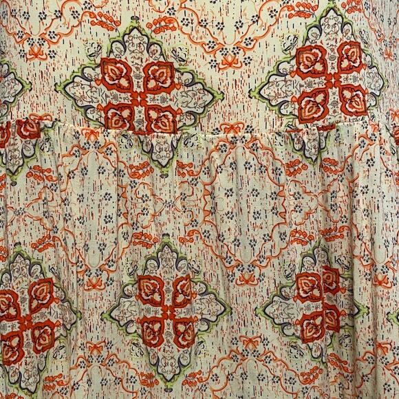 Umgee Peasant Top Womens Large Floral Mixed Print Bell Sleeve Boho Cottagecore - Picture 5 of 9